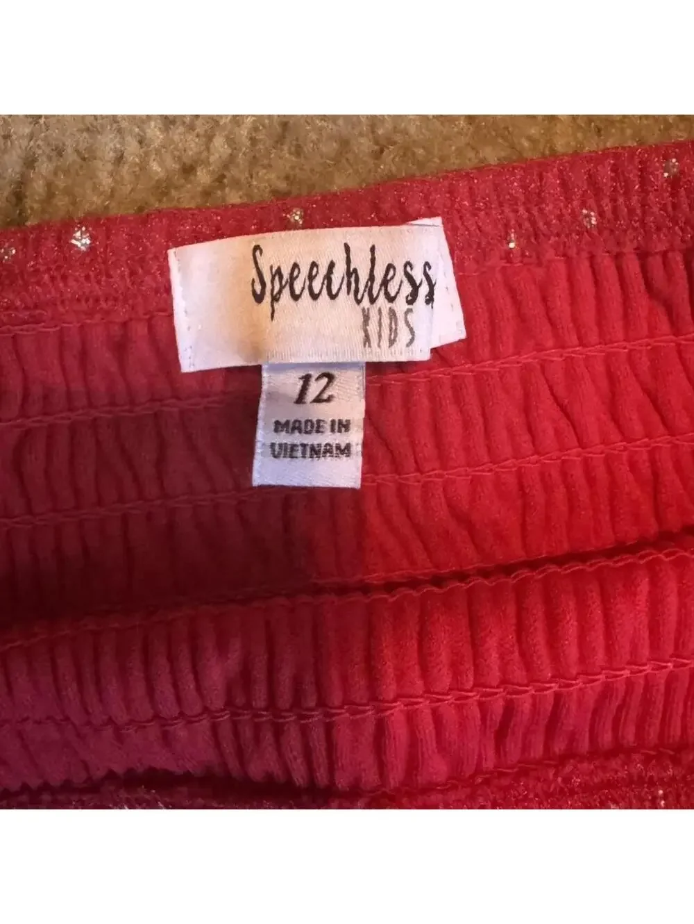 Speechless Girls Sz 12 Red Dress With Sequin Details Christmas Holiday Party